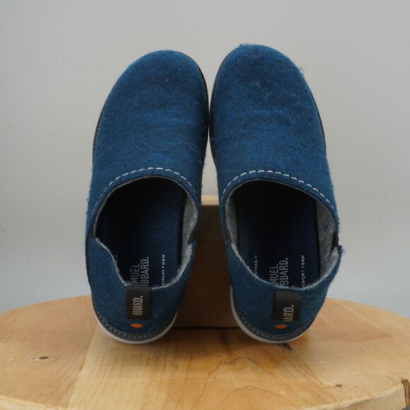 Samuel Hubbard Spring Back Mens Size 9.5 Comfort Shoes Royal Blue Felted Fleece - Picture 5 of 9